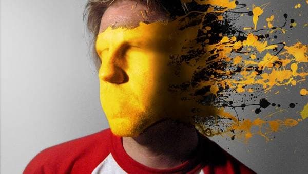 Photoshop - эффект краски на лице