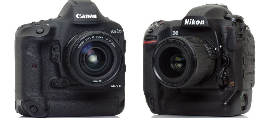 Флагманы сравнению: Canon EOS-1D X Mark II по сравнению с Nikon D5