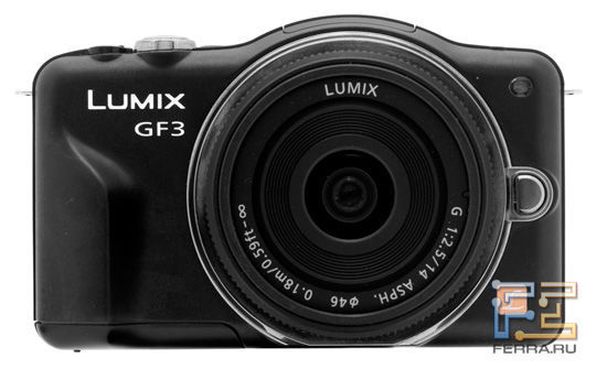 Panasonic Lumix GF3, вид спереди